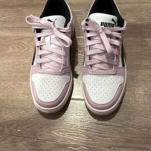 Puma Pink and White Sneakers